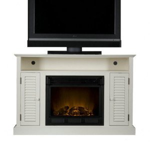 SEI Antebellum Media Console with Electric Fireplace